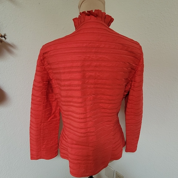 Lafayette 148 New York Vibrant Red Jacket - Picture 5 of 5